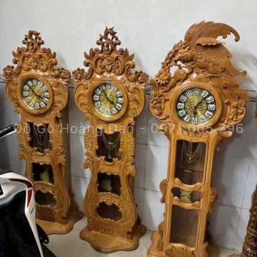 Đồng Hồ Cây Gỗ Tự Nhiên Chạm Nghệ Thuật – Sang Trọng & Đẳng Cấp