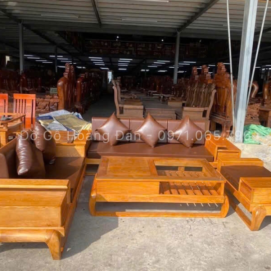 SOFA 2 VĂNG ĐÙI GÀ SỒI LAU HƯƠNG-VẾ TRÁI 